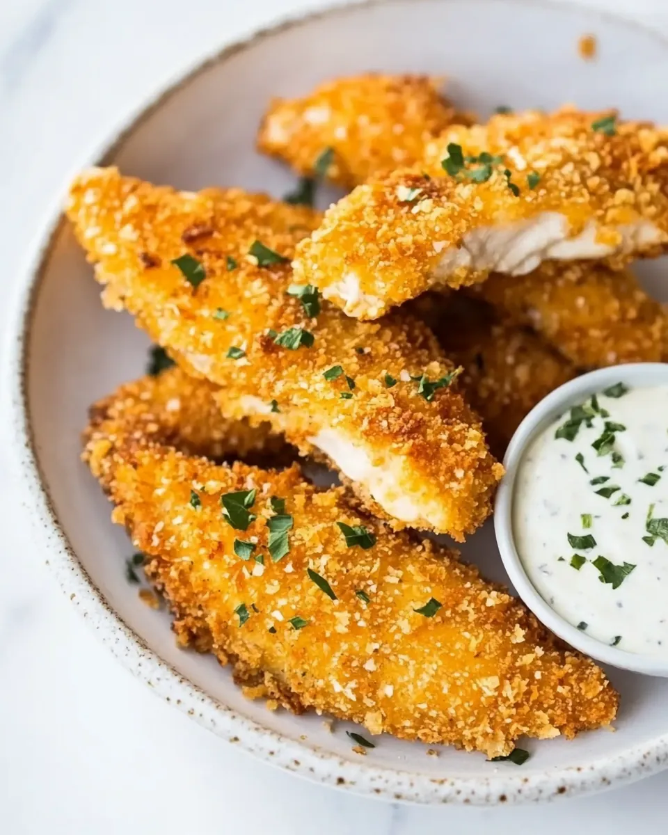 Crispy Oven Fried Chicken Tenders