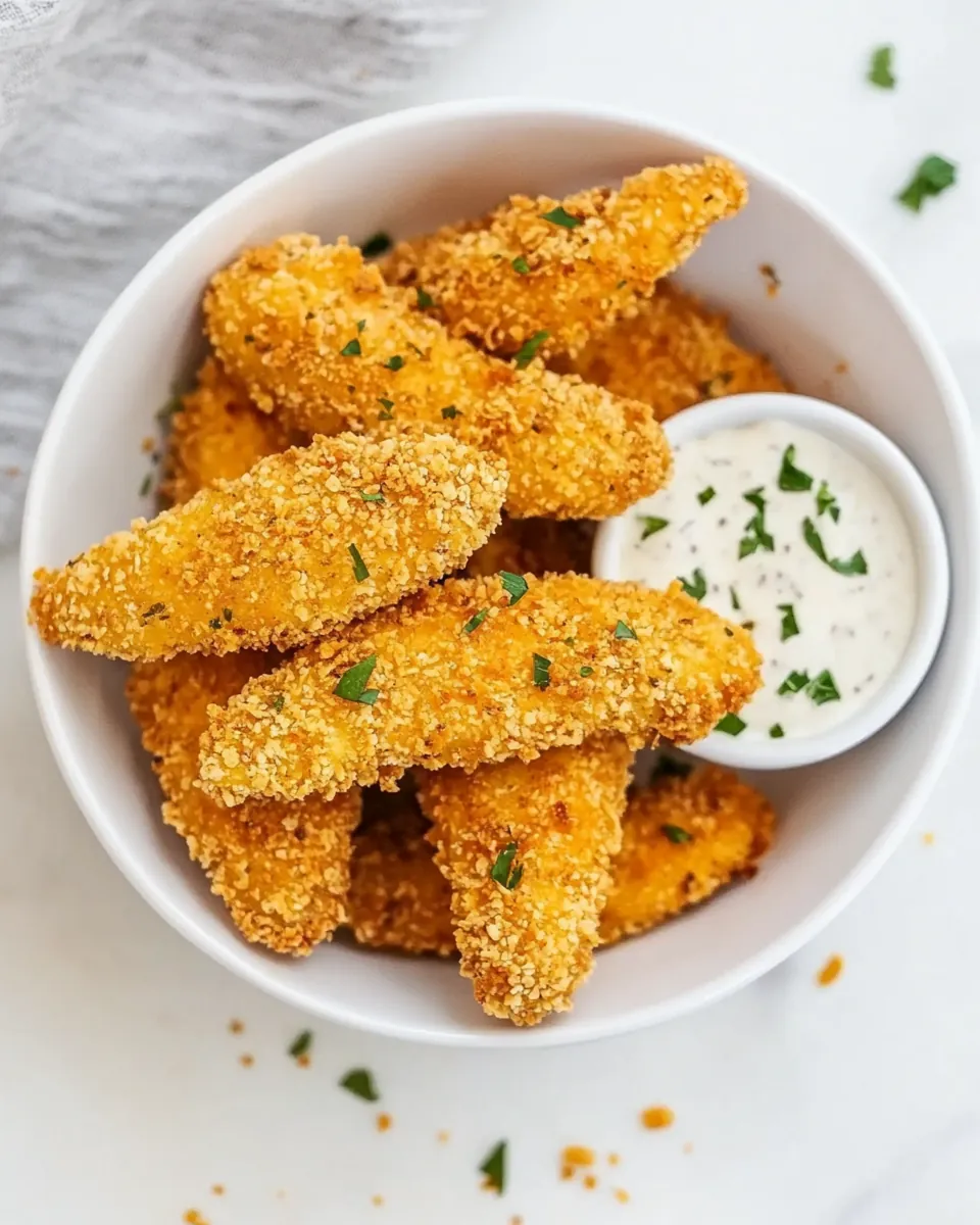 Crispy Oven Fried Chicken Tenders