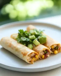Crispy Pan Fried Chicken Flautas
