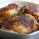 Crispy Pan Roasted Chicken Thighs