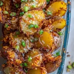 Crispy Parmesan Crusted Buffalo Potatoes