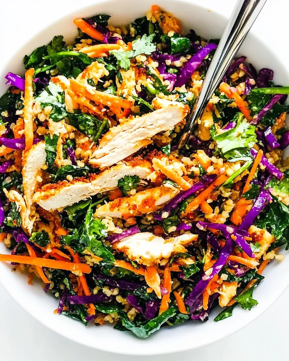 Crispy Rice Chicken Salad