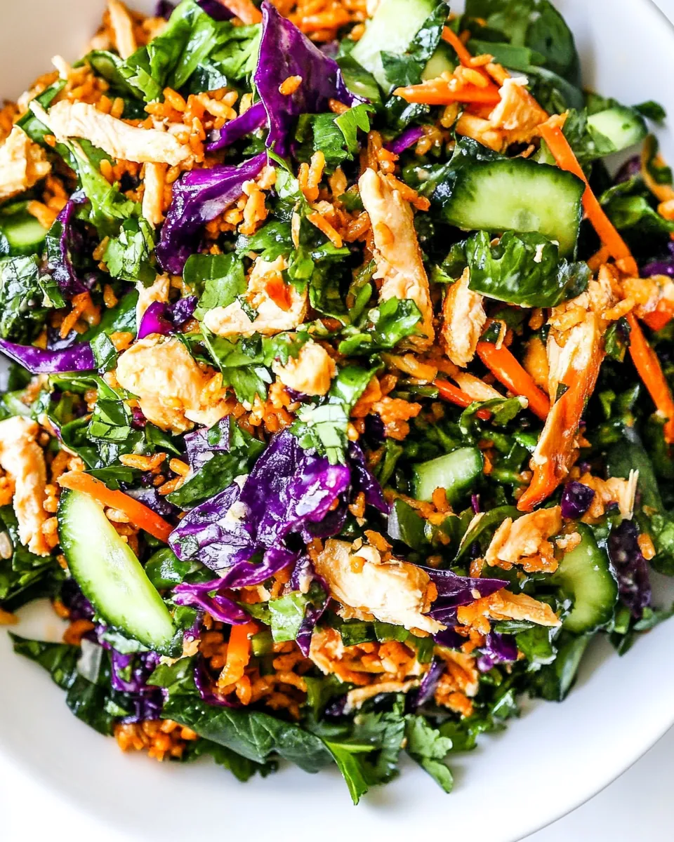 Crispy Rice Chicken Salad
