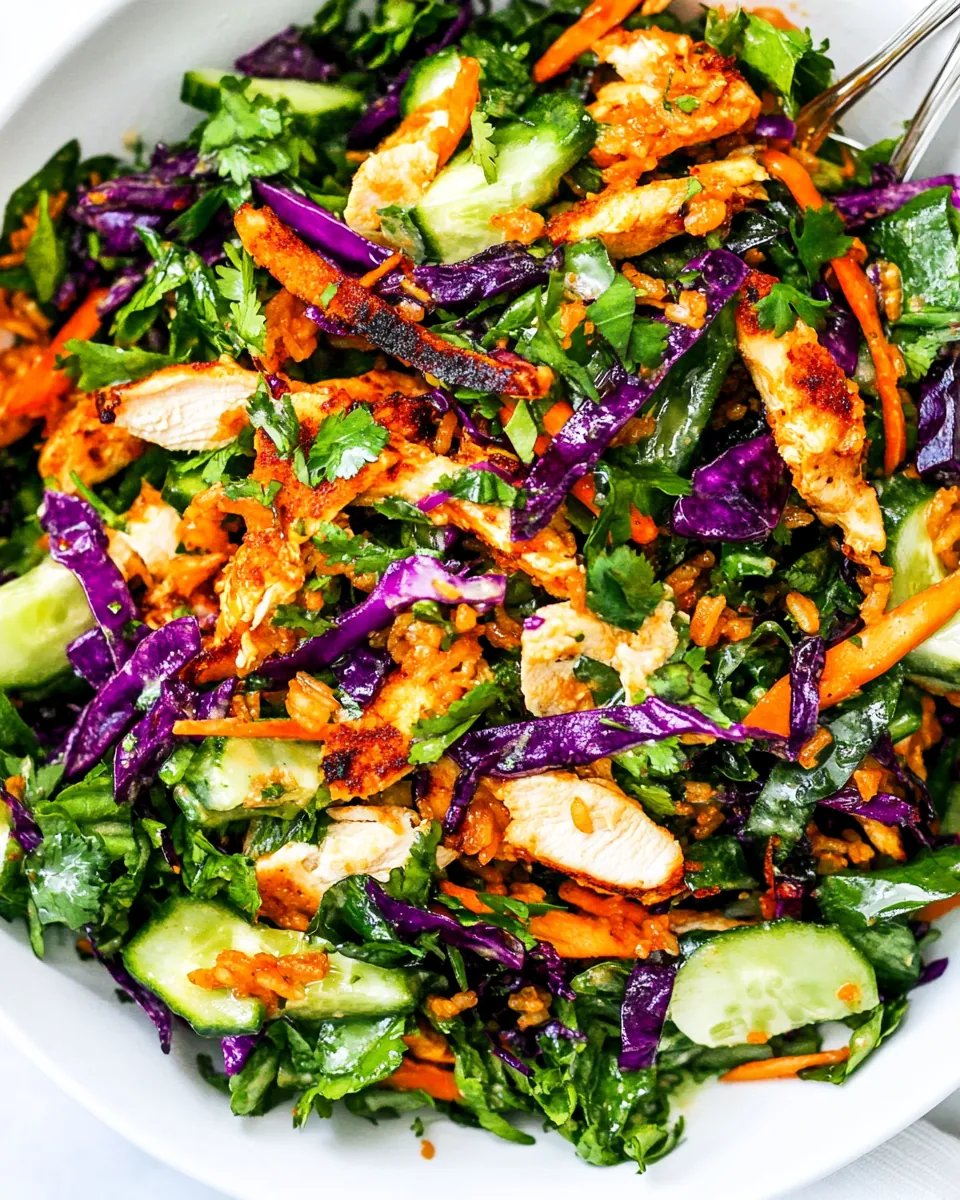 Crispy Rice Chicken Salad