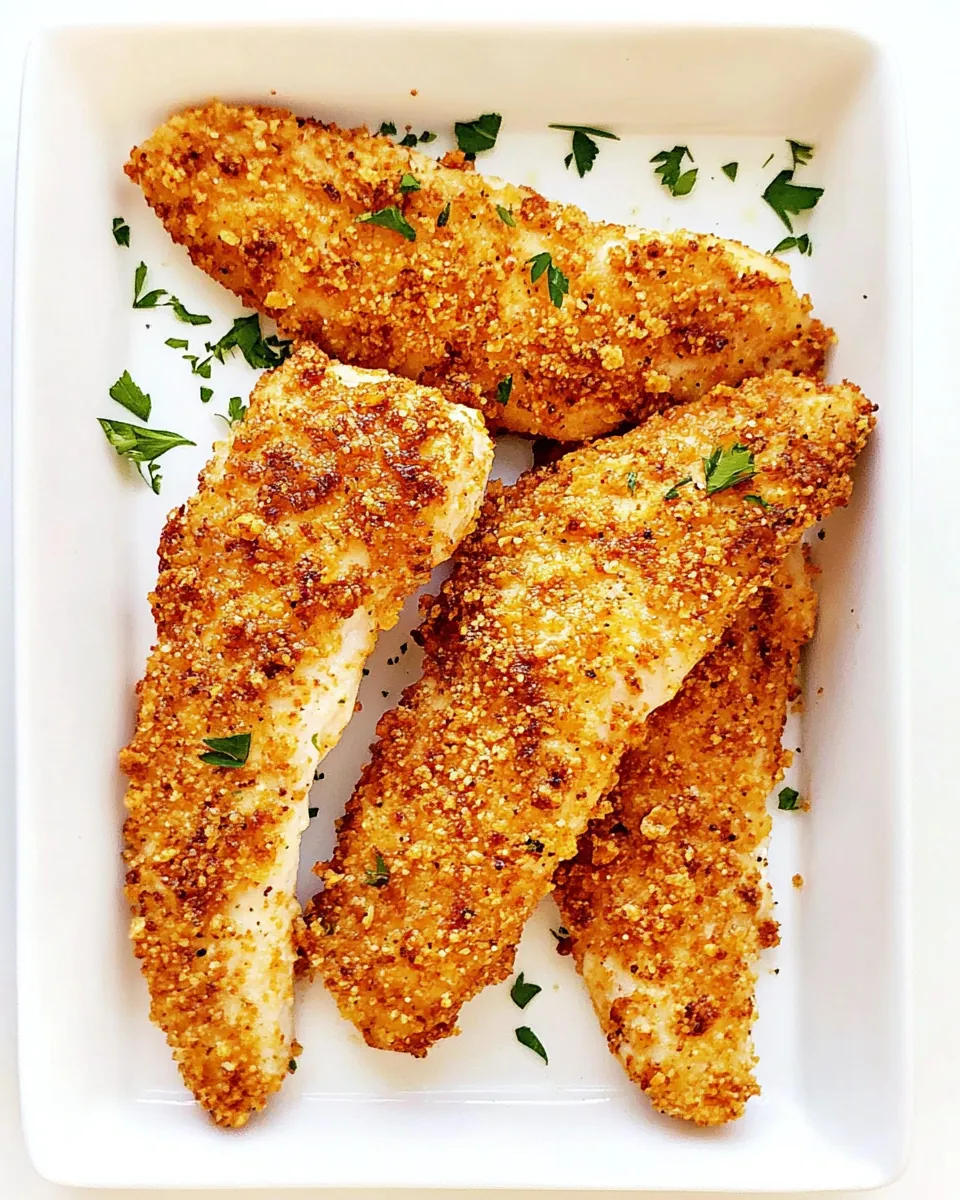 Crispy Ritz Cracker Chicken Tender