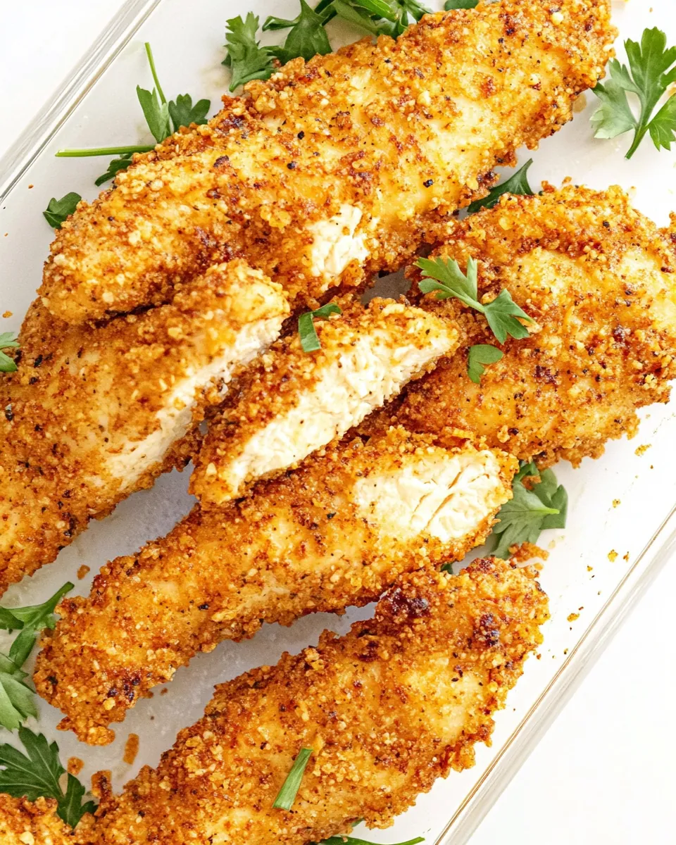 Crispy Ritz Cracker Chicken Tender