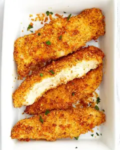 Crispy Ritz Cracker Chicken Tender