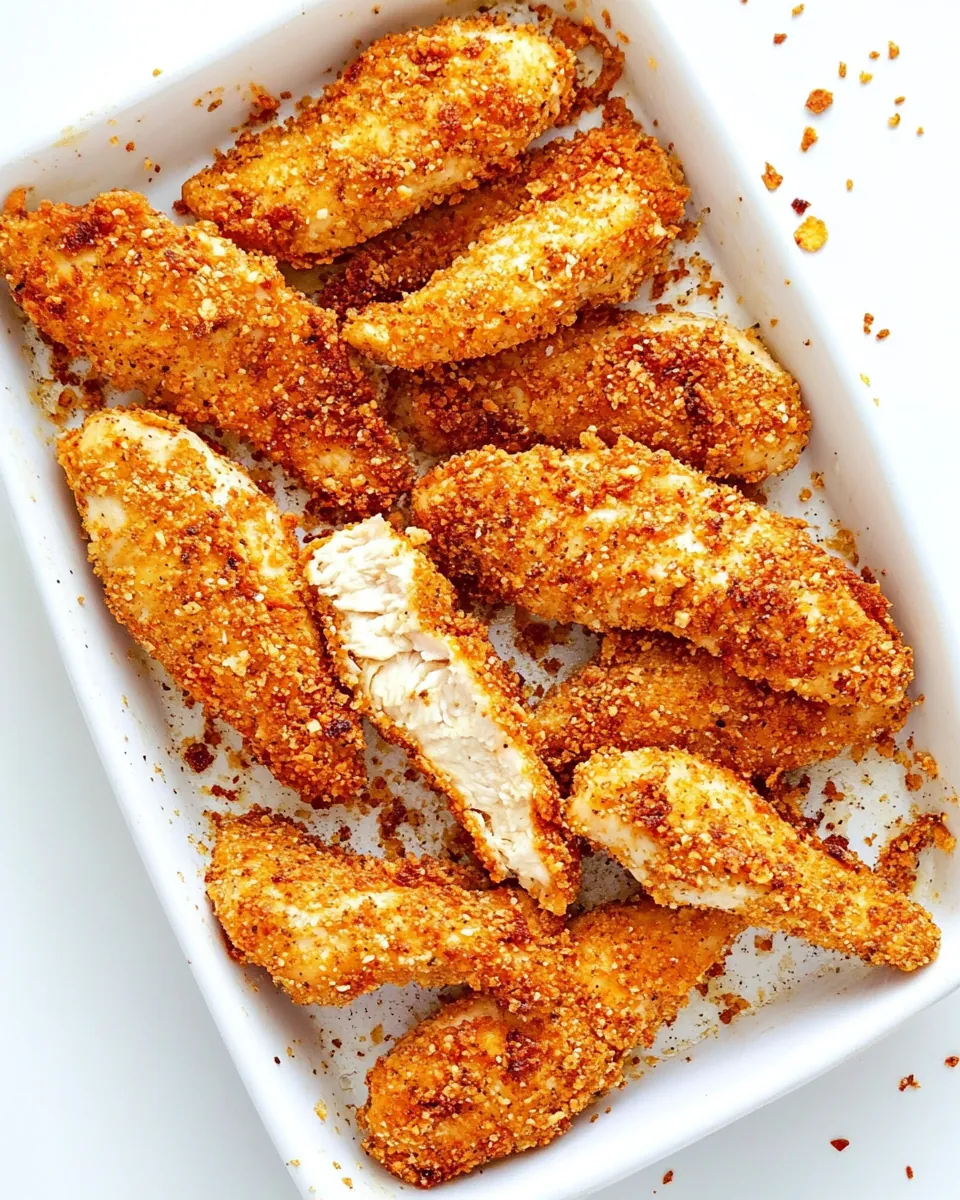 Crispy Ritz Cracker Chicken Tender