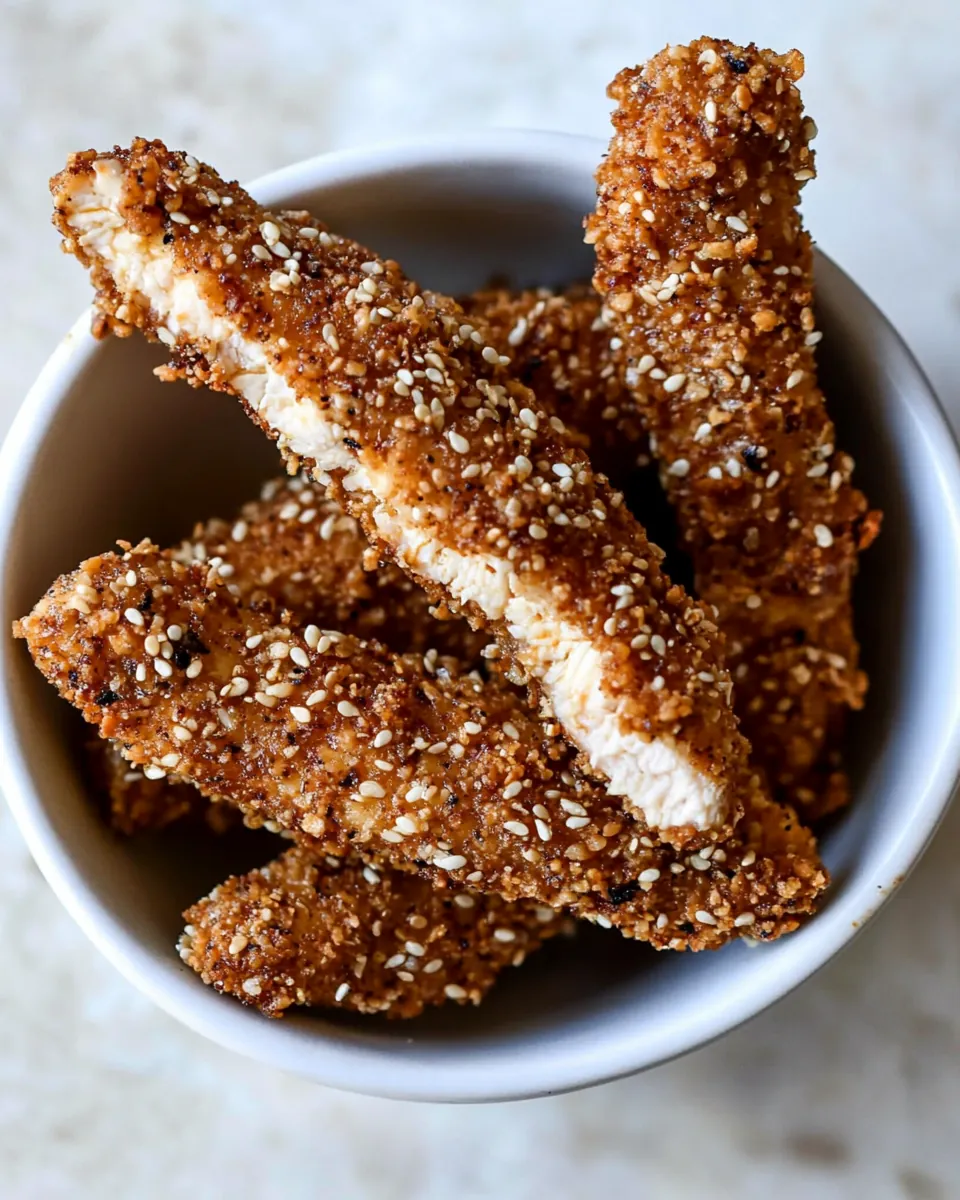 Crispy Sesame Chicken Strips