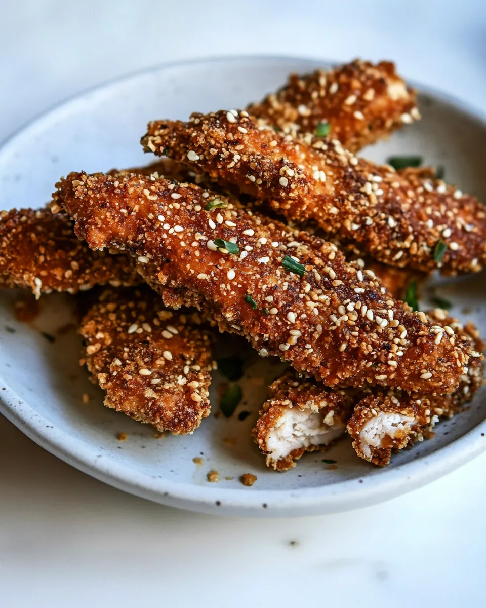 Crispy Sesame Chicken Strips