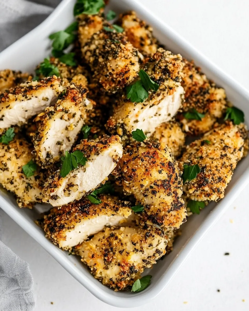 Crispy Un-Fried Herb Chicken