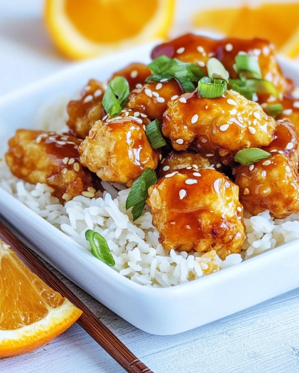 Crispy Vegan Orange Chicken