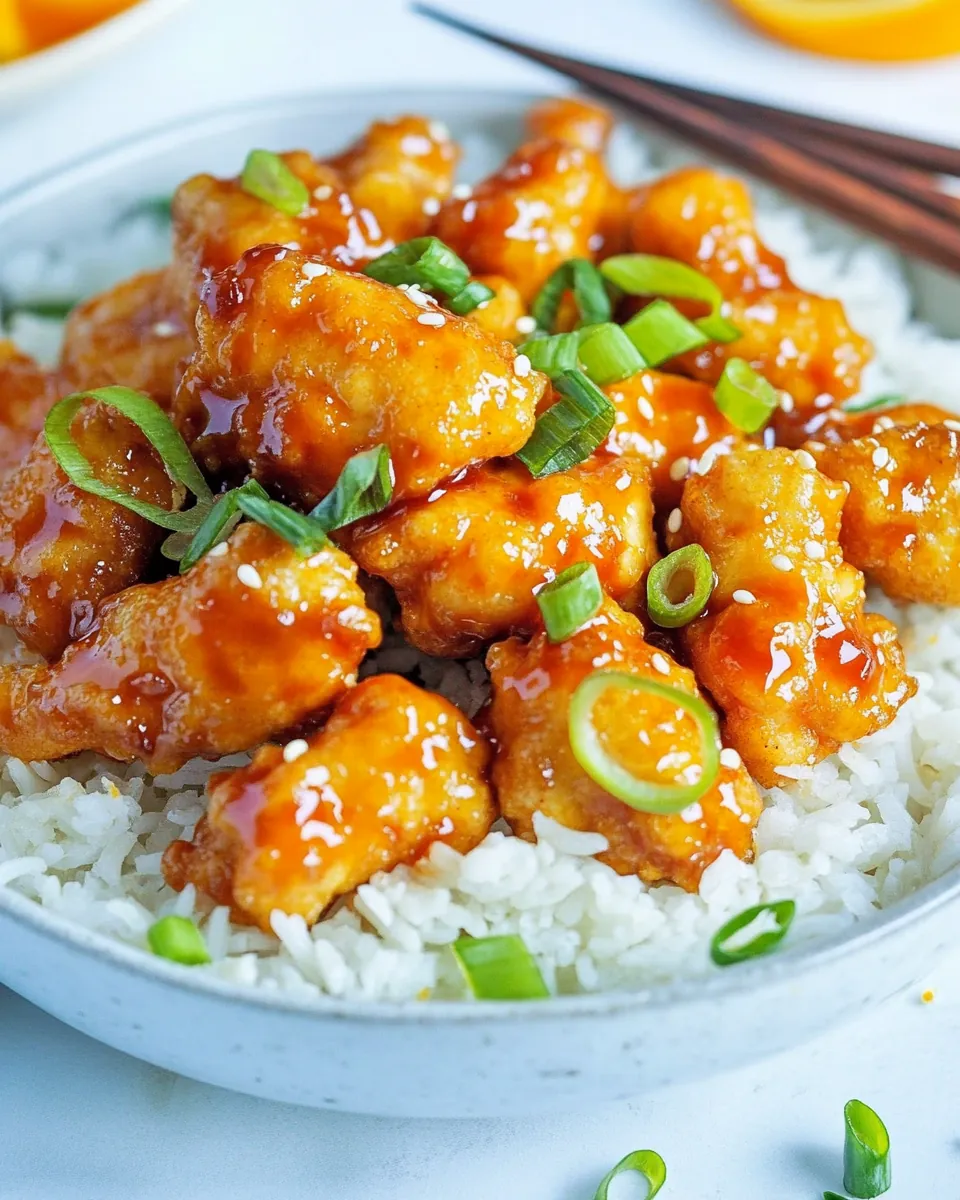 Crispy Vegan Orange Chicken