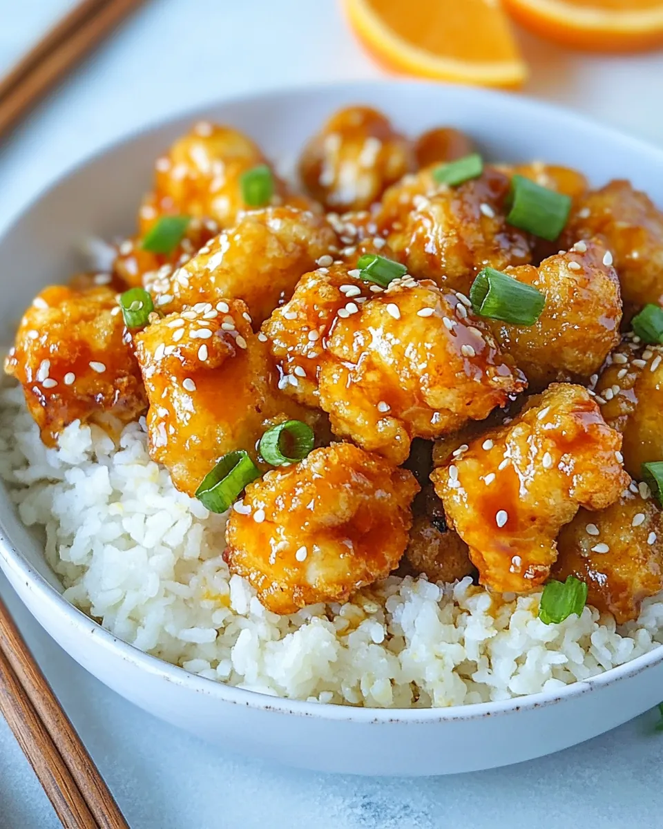 Crispy Vegan Orange Chicken