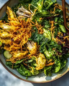 Crispy Wonton Rotisserie Chicken Salad