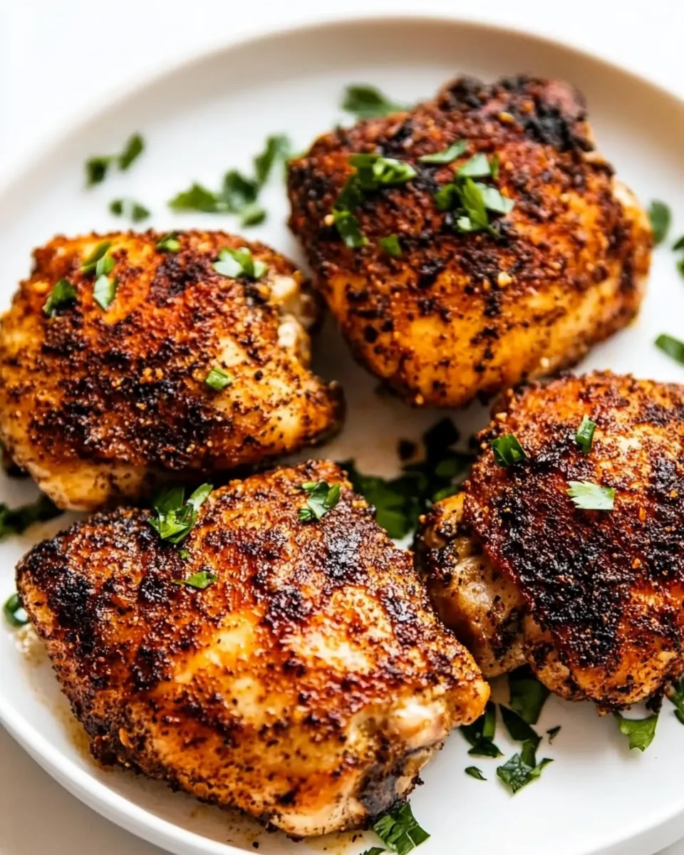 Crispy Juicy Air Fryer Chicken Thighs