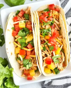 Crock Pot Chicken Tacos