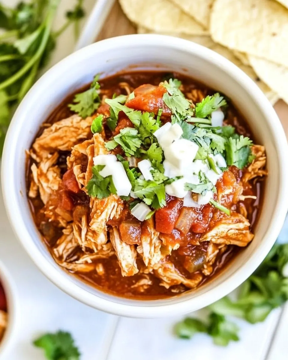 Crock Pot Chicken Tinga