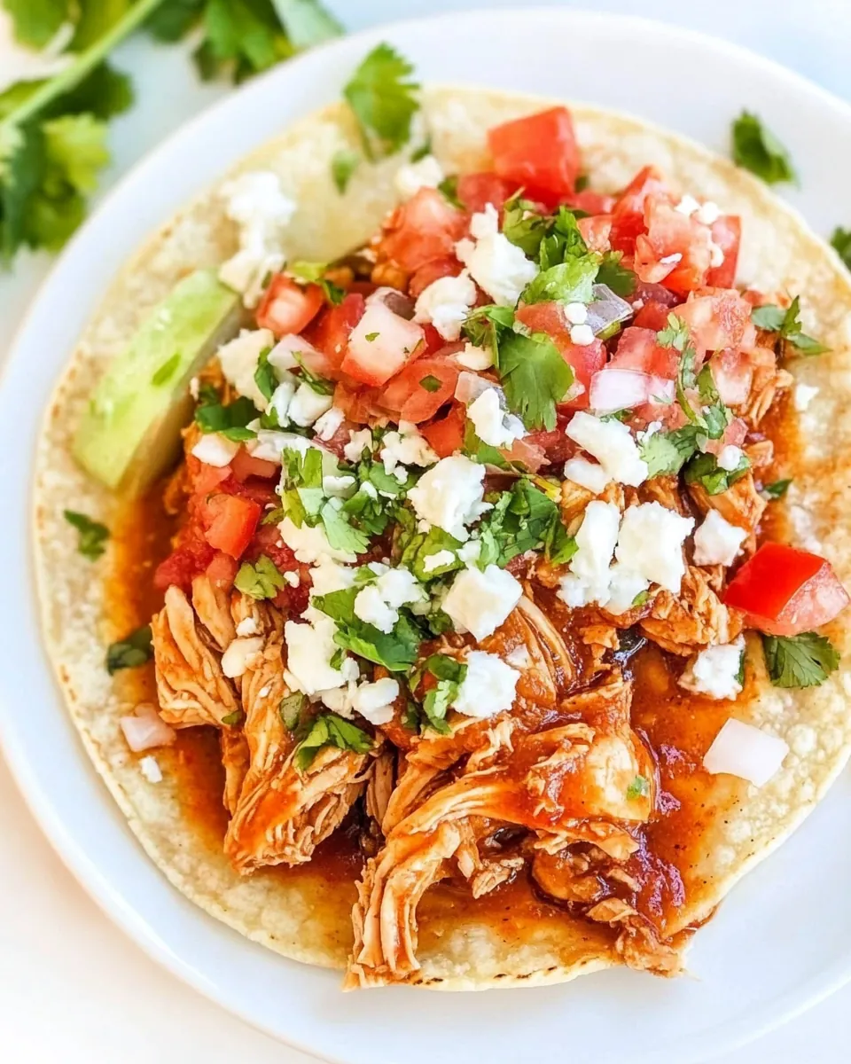 Crock Pot Chicken Tinga