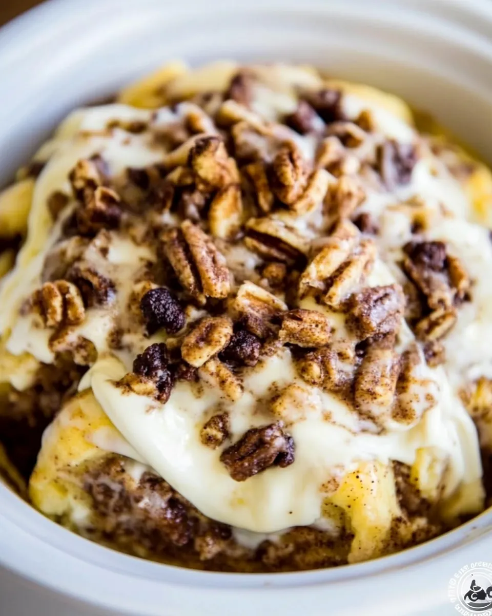Crock Pot Cinnamon Roll Casserole