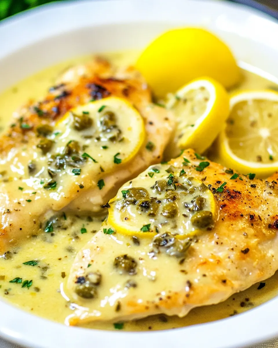 Crock Pot Creamy Lemon Chicken