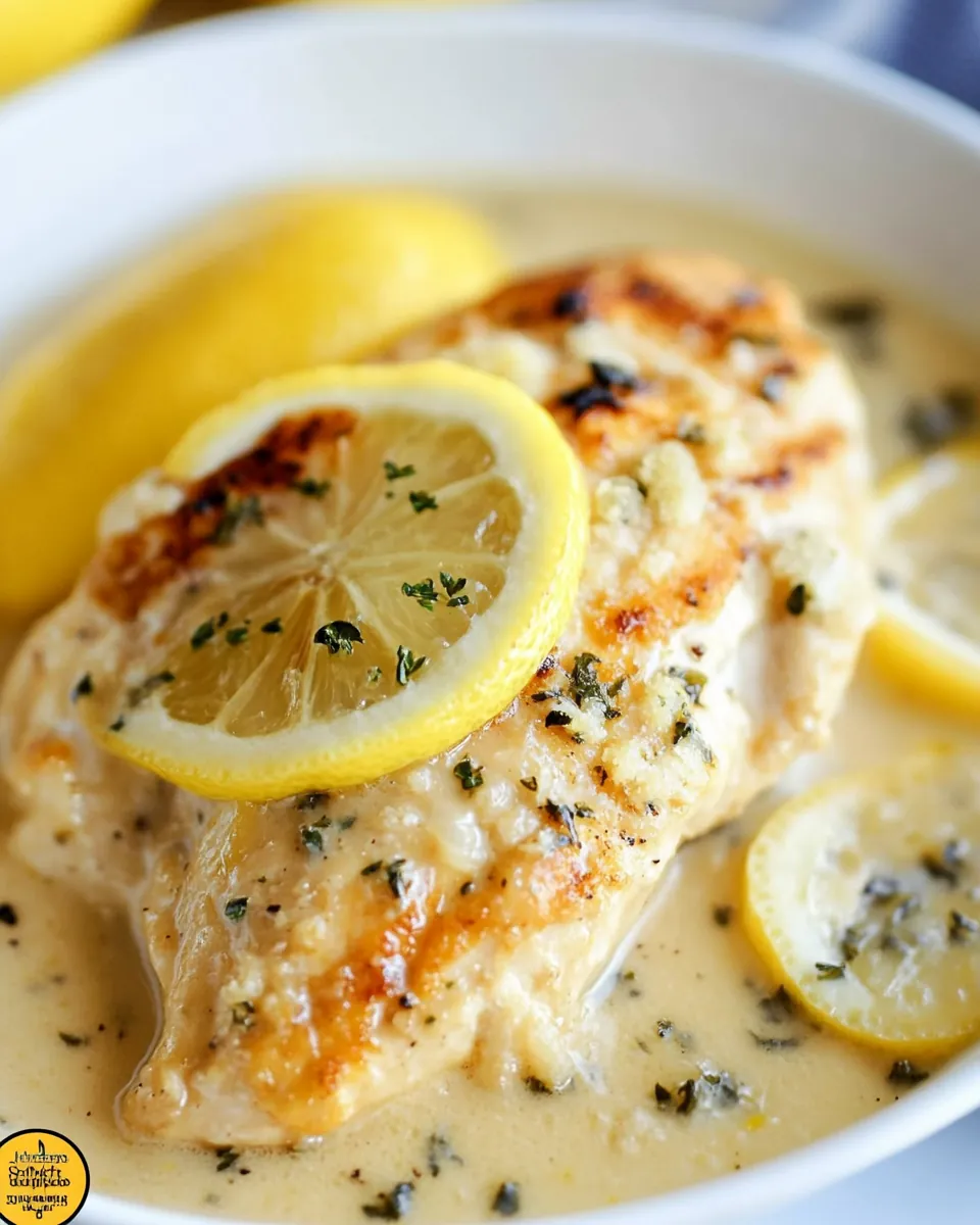 Crock Pot Creamy Lemon Chicken