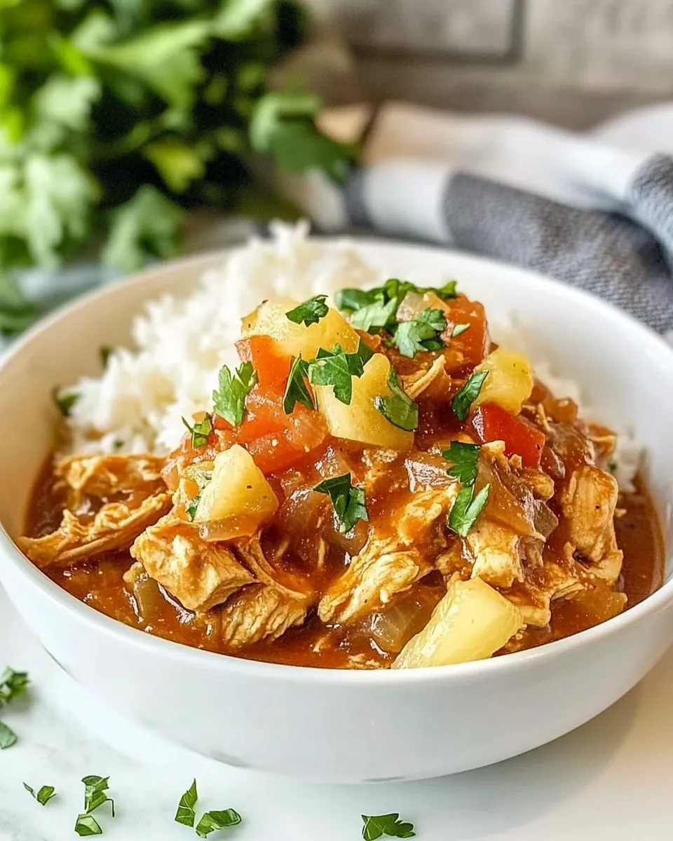 Crock Pot Pineapple Chicken