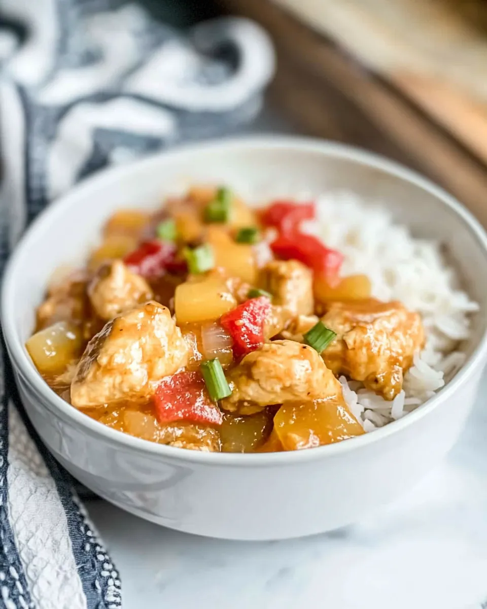 Crock-Pot Sweet and Sour Chicken
