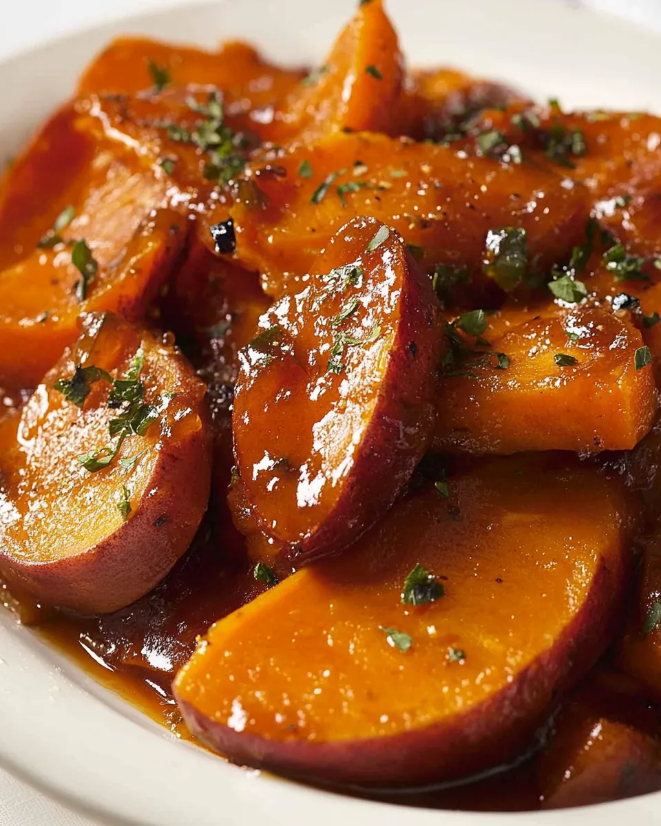Crockpot Candied Sweet Potatoes