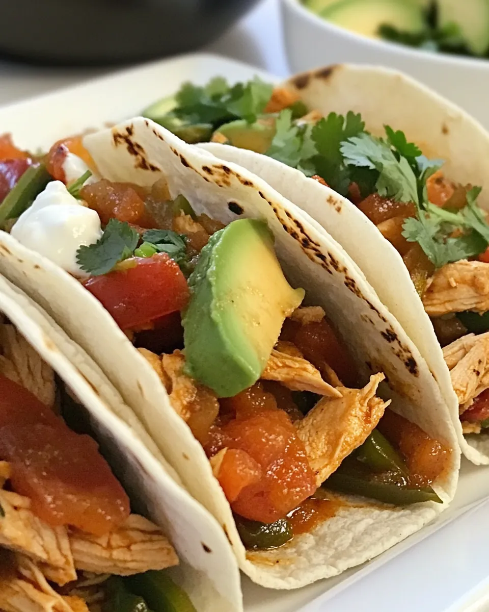 Crockpot Chicken Fajitas