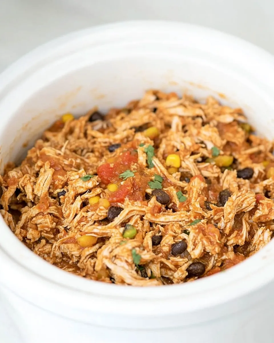 Crockpot Mexican Shredded Chicken