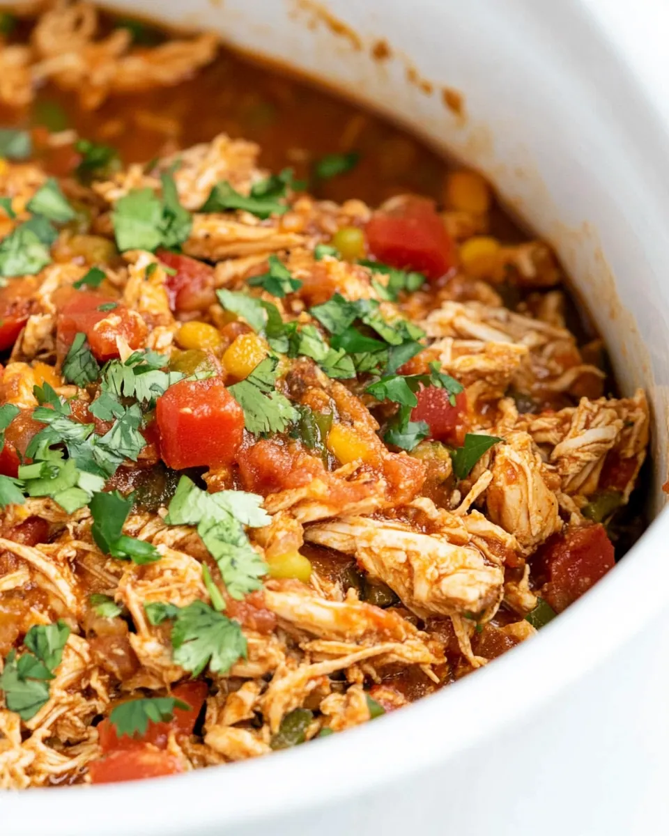 Crockpot Mexican Shredded Chicken