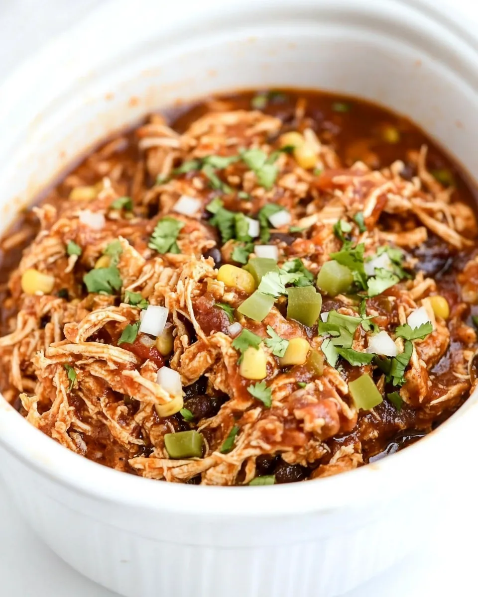 Crockpot Mexican Shredded Chicken