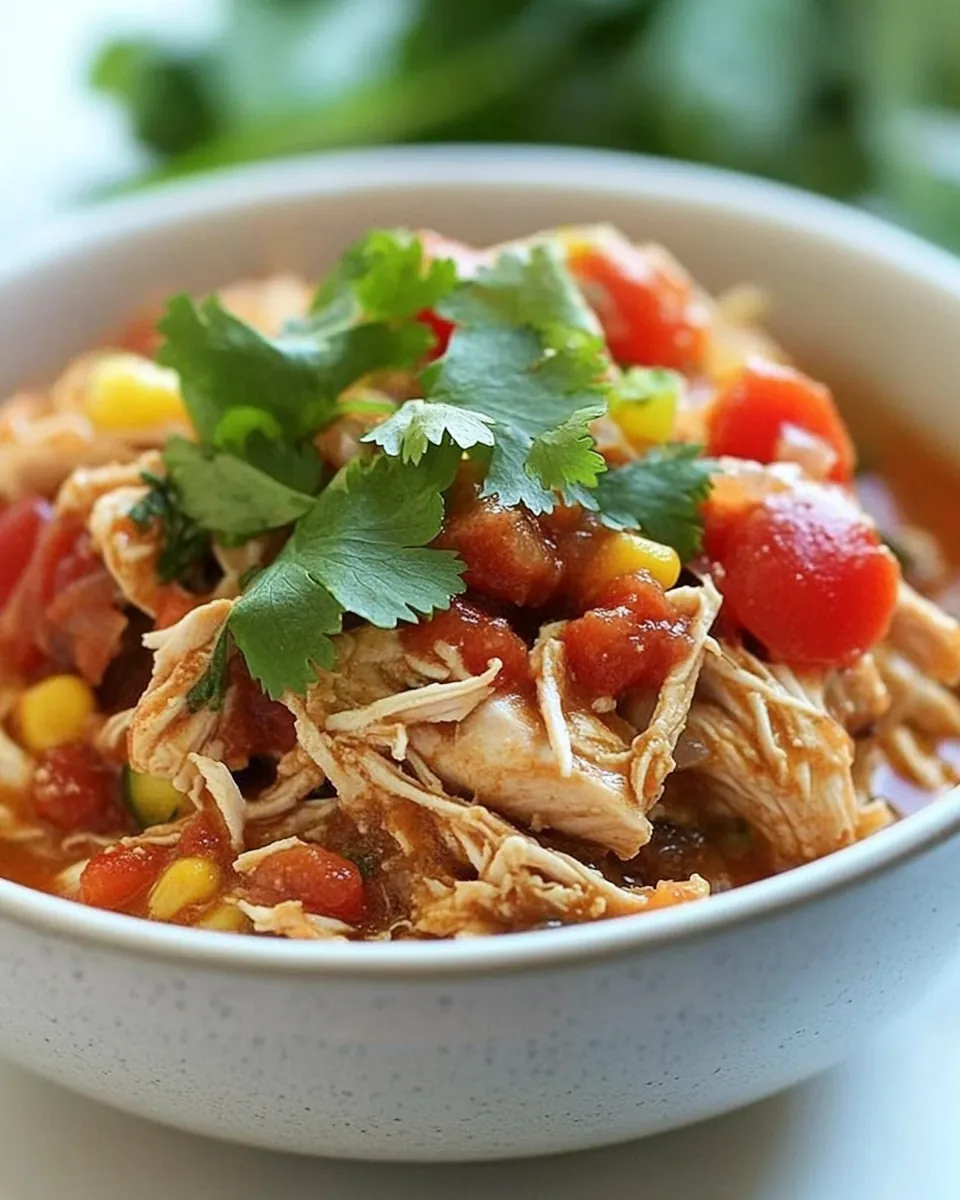 Crockpot Salsa Chicken