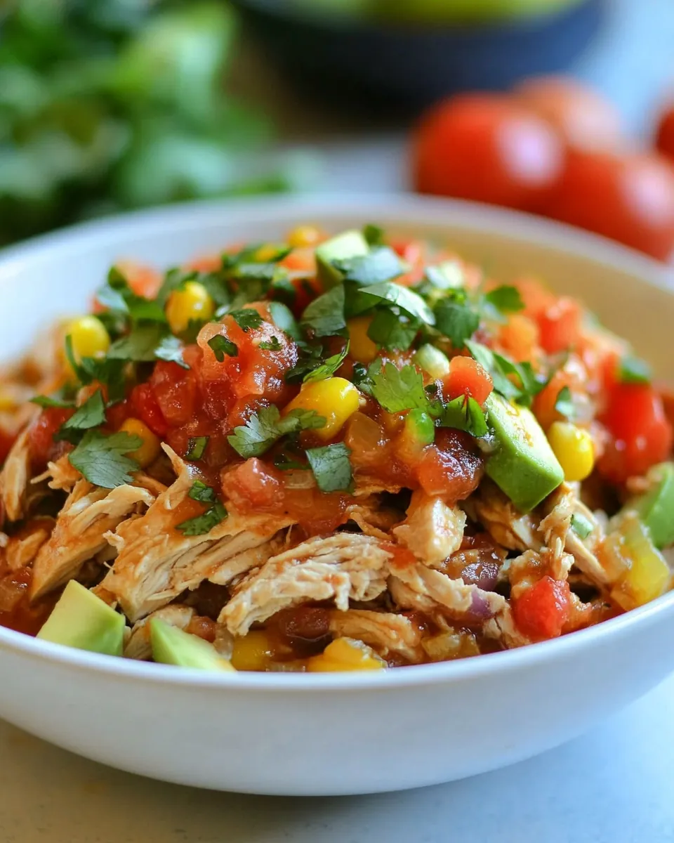 Crockpot Salsa Chicken
