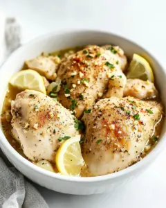 Crockpot Skinny Lemon Chicken