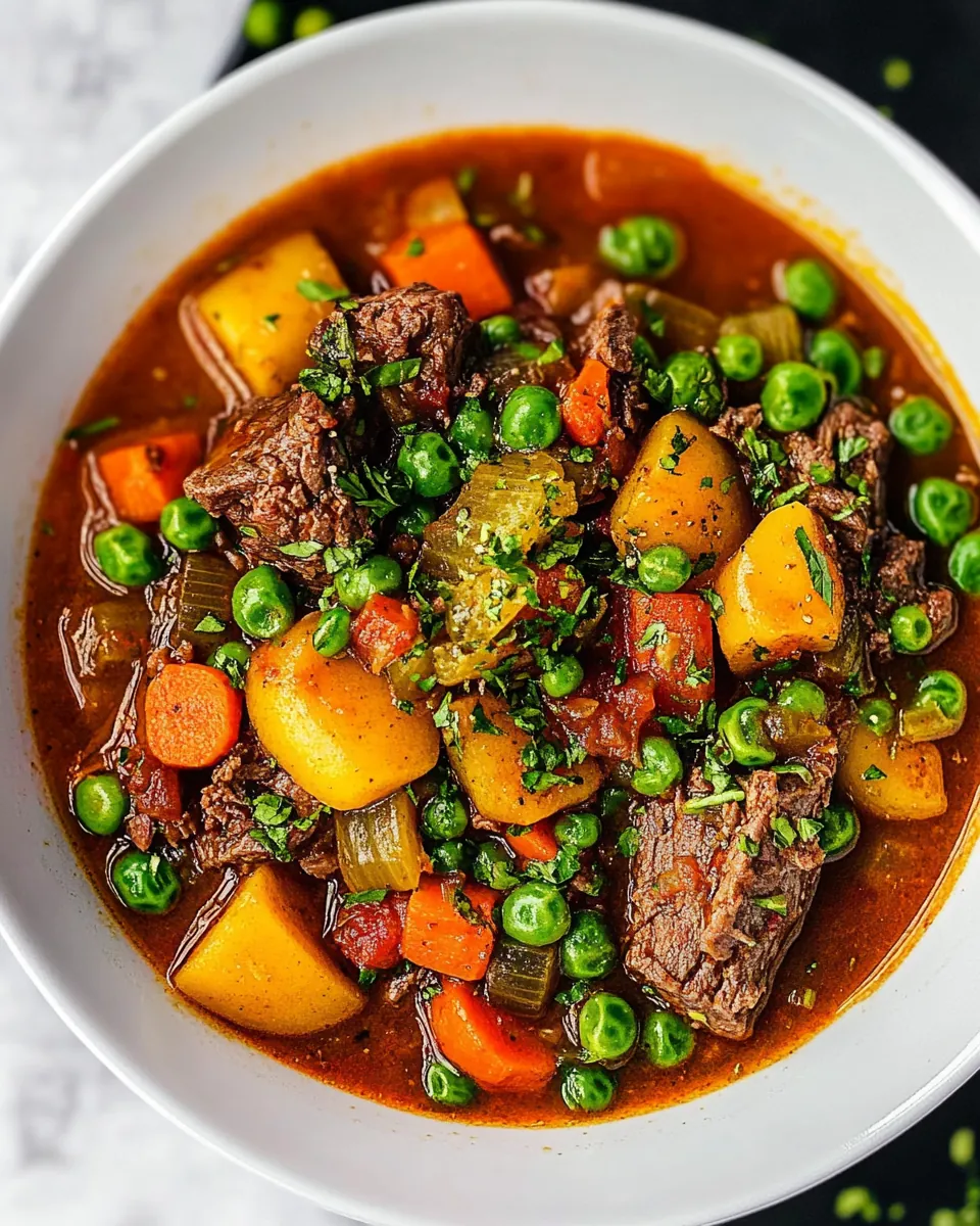 Crockpot Vegetable Beef Soup