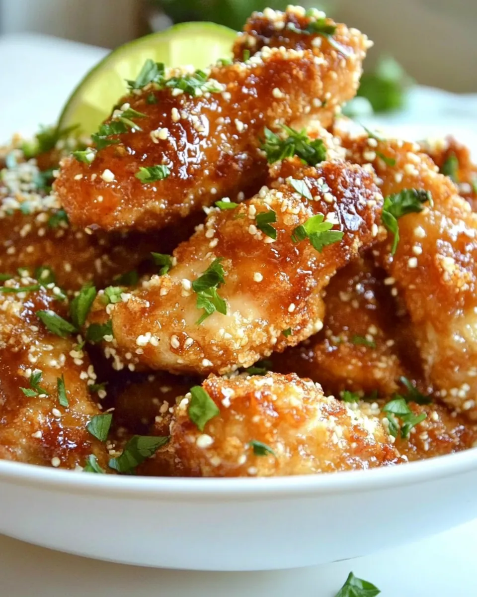Crunchy Honey Lime Chicken