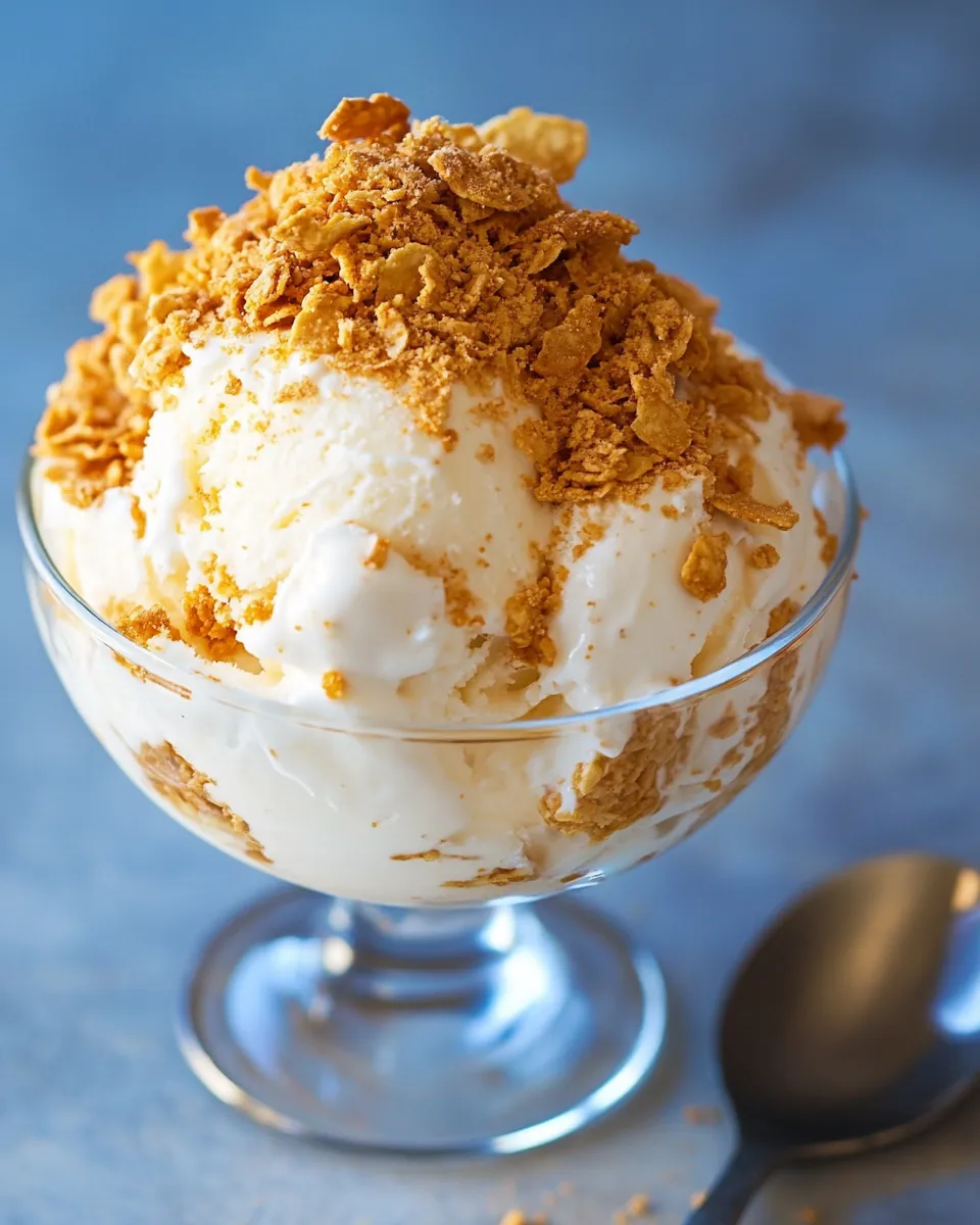 Crunchy Ice Cream Dessert