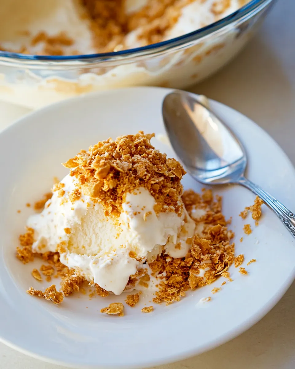 Crunchy Ice Cream Dessert