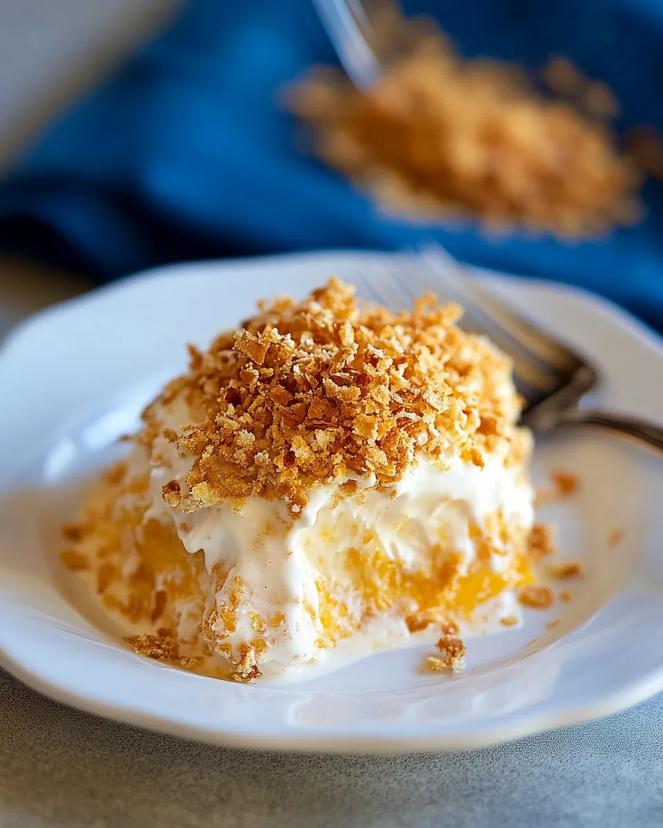 Crunchy Ice Cream Dessert