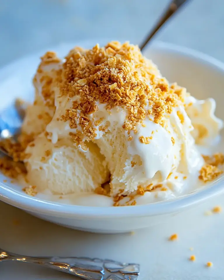 Crunchy Ice Cream Dessert