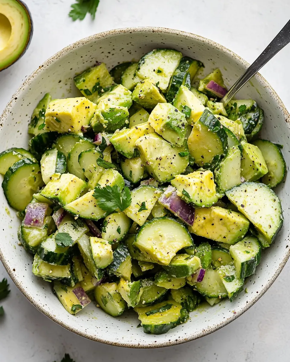 Cucumber Avocado Salad