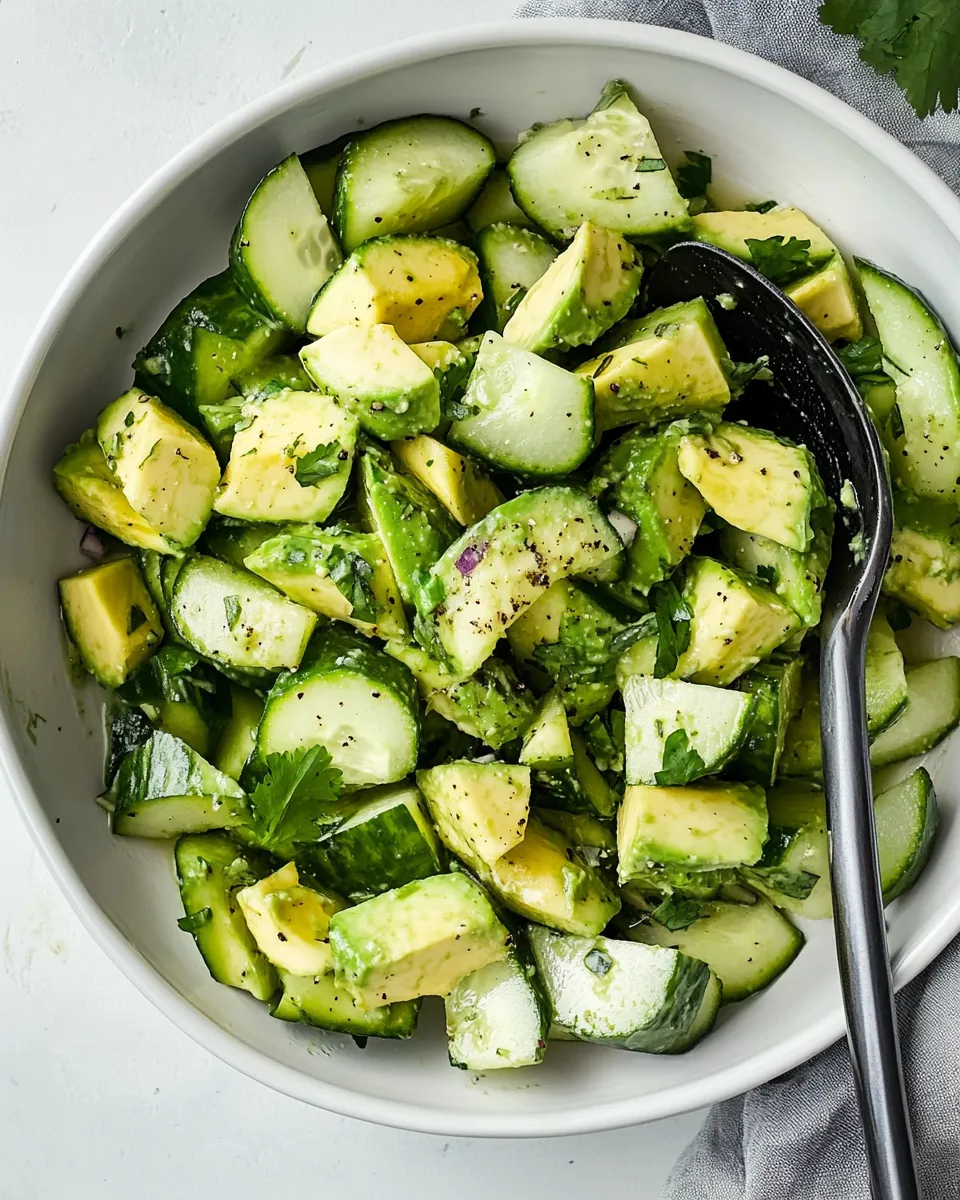 Cucumber Avocado Salad