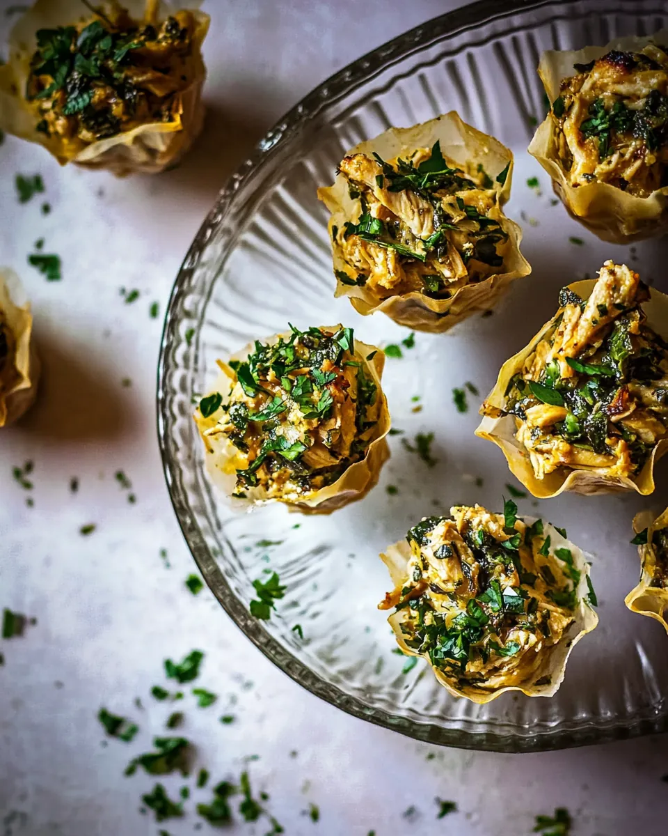 Curried Chicken Salad Phyllo Cups