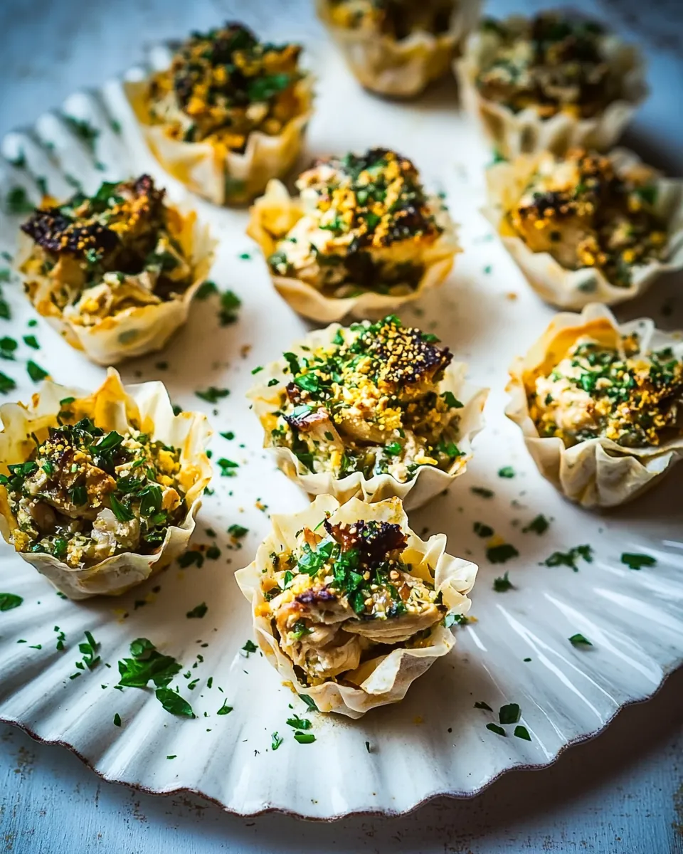 Curried Chicken Salad Phyllo Cups