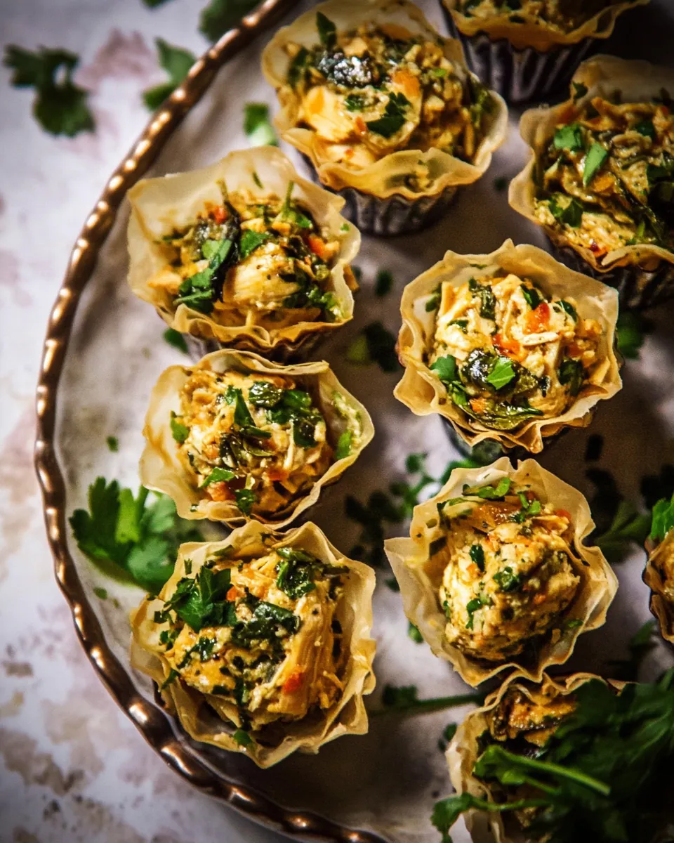 Curried Chicken Salad Phyllo Cups