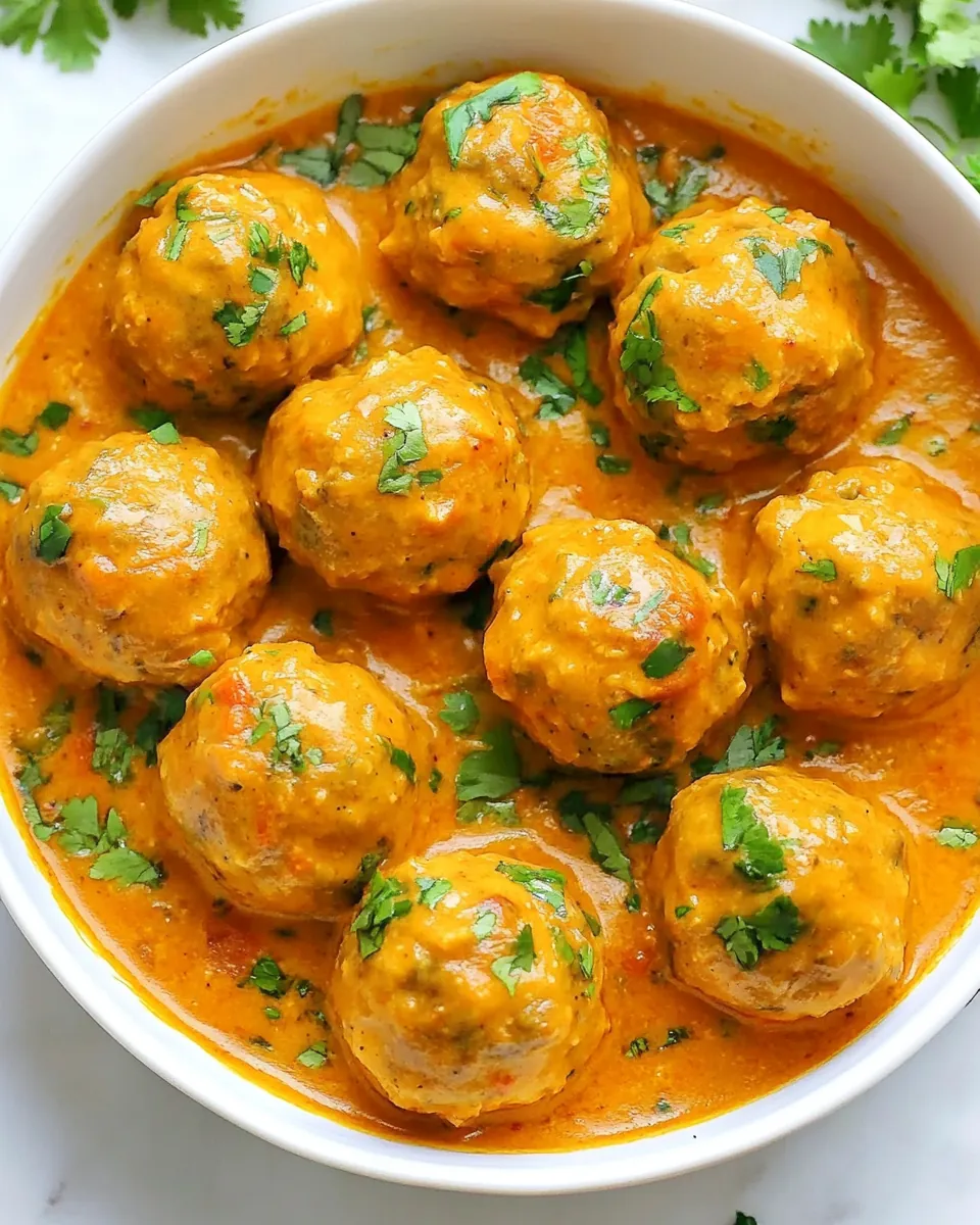 Curry Chicken Meatballs