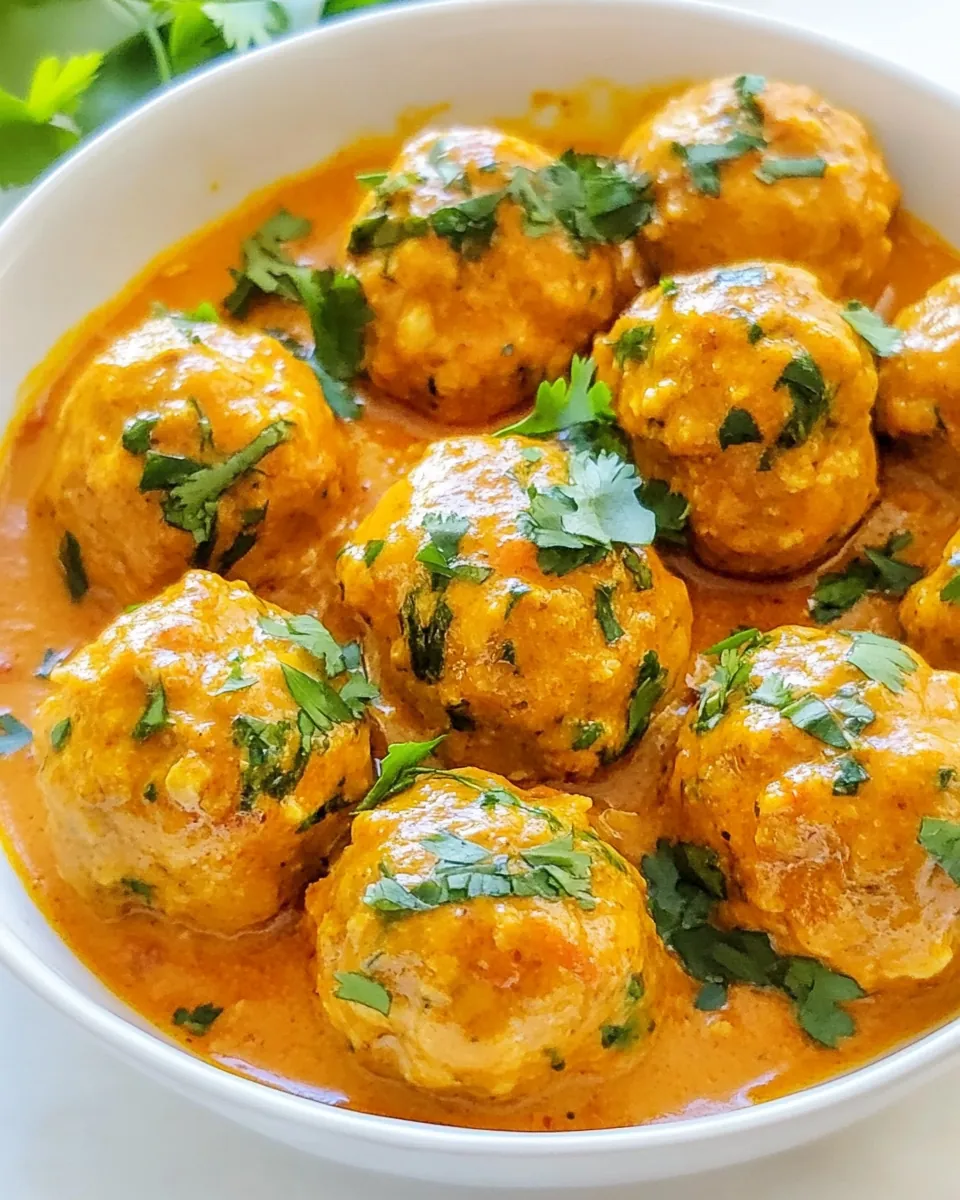 Curry Chicken Meatballs