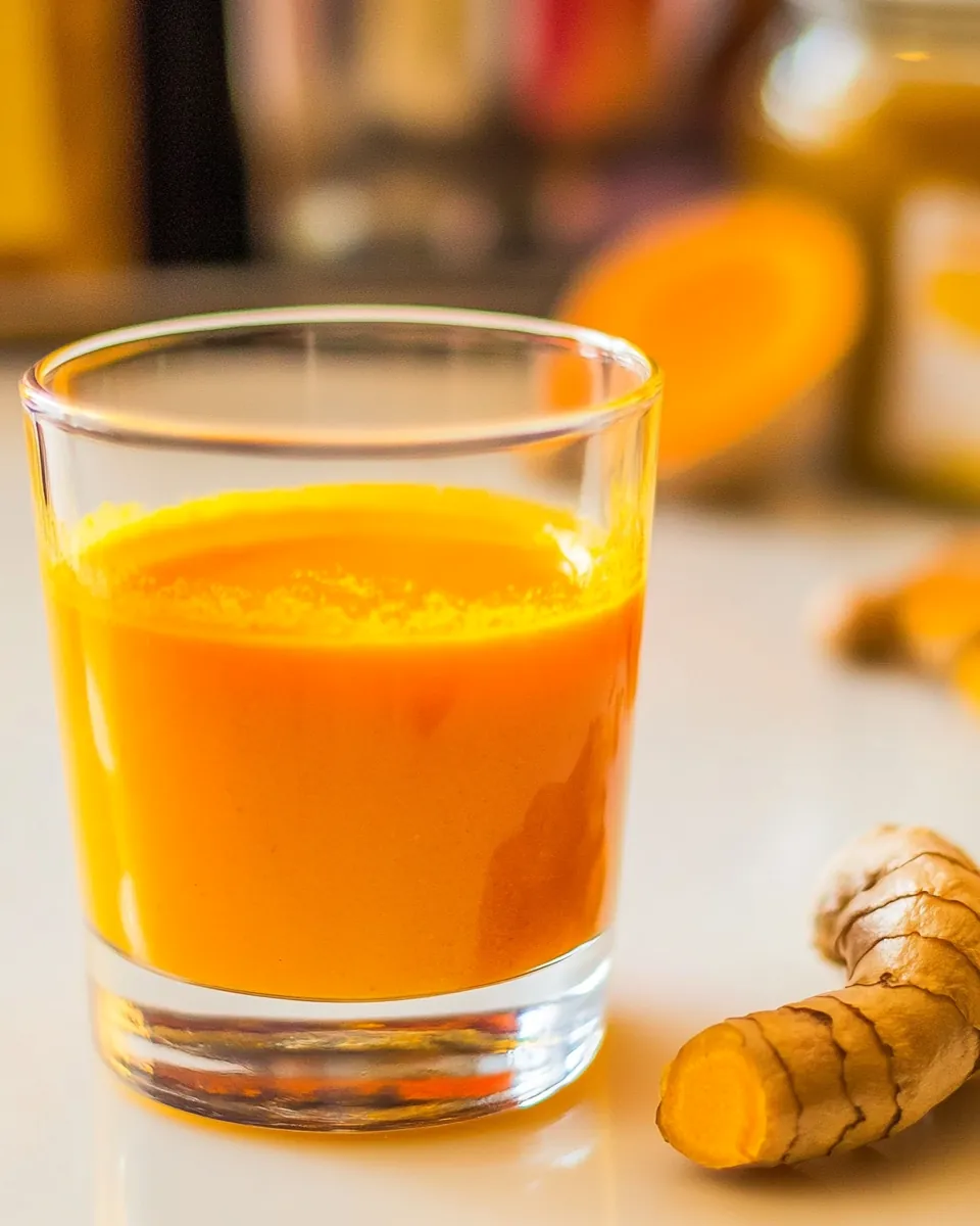 DIY Ginger Turmeric Shots